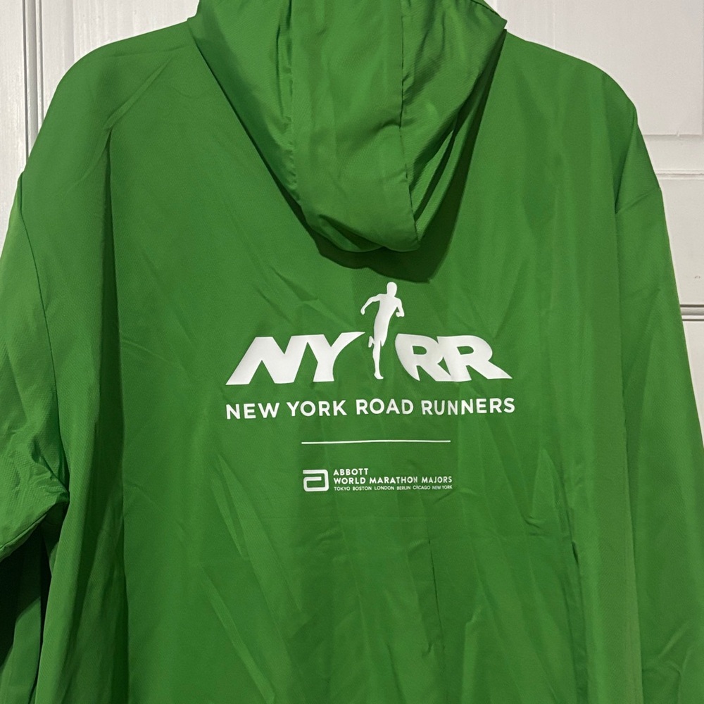 New Balance Vibrant Green Marathon light Windbreaker(rare)  XL - Picture 3 of 6